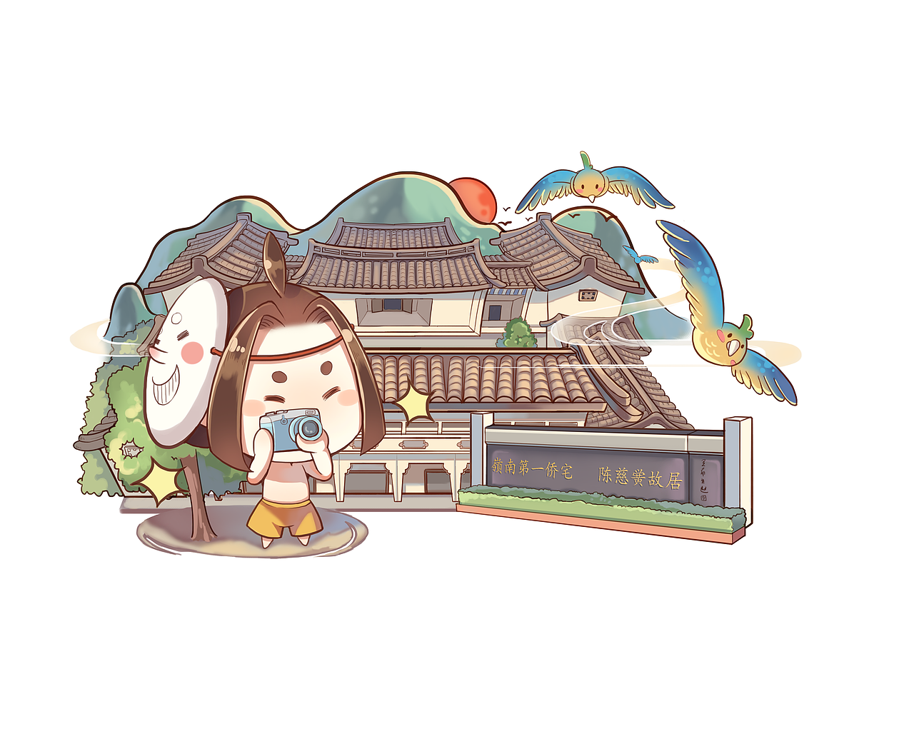 商稿-汕头地图（项目）（图ZMjk2MzI2MDMy） - 商业插画 - 站酷设计师秃发飘飘原创素材 - 站酷ZCOOL