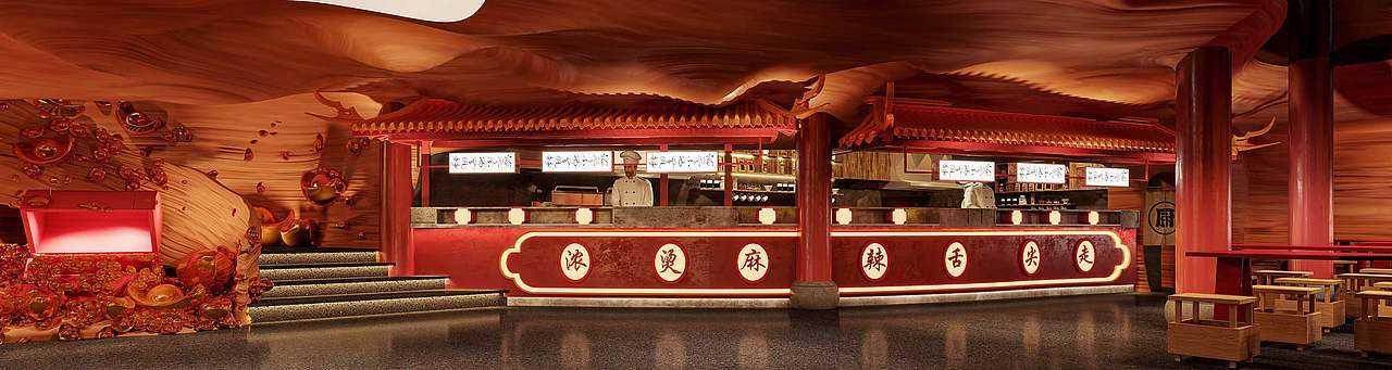 餐饮空间🔴流火长风喀斯特地貌,大自然的鬼斧神工