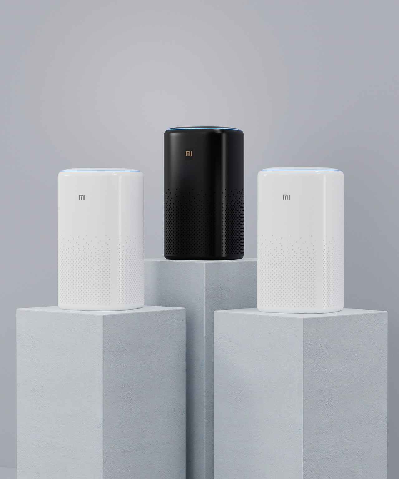 产品建模渲染-小爱音箱