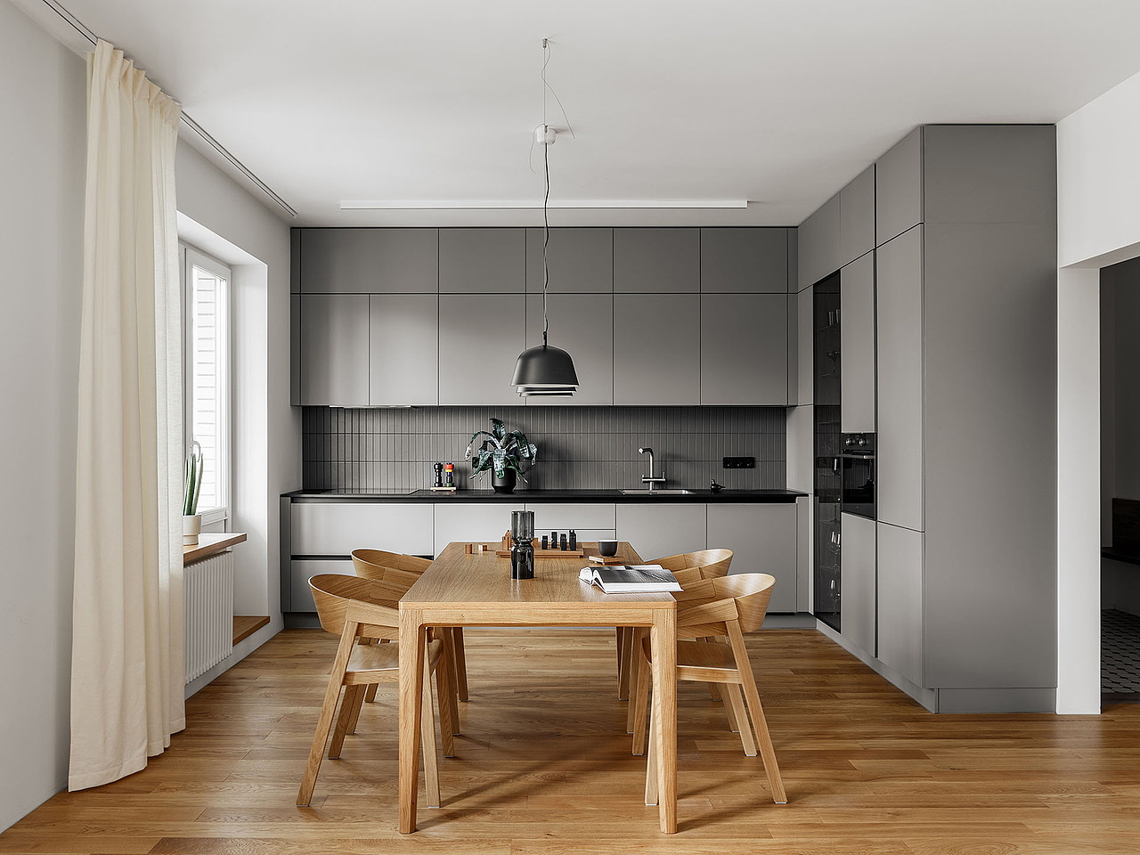 家装设计案例鉴赏——70㎡小户型现代简约原木风格（图ZMzE3MDM4NjQ0） - 家装设计 - 站酷设计师成都有木设计原创素材 - 站酷ZCOOL