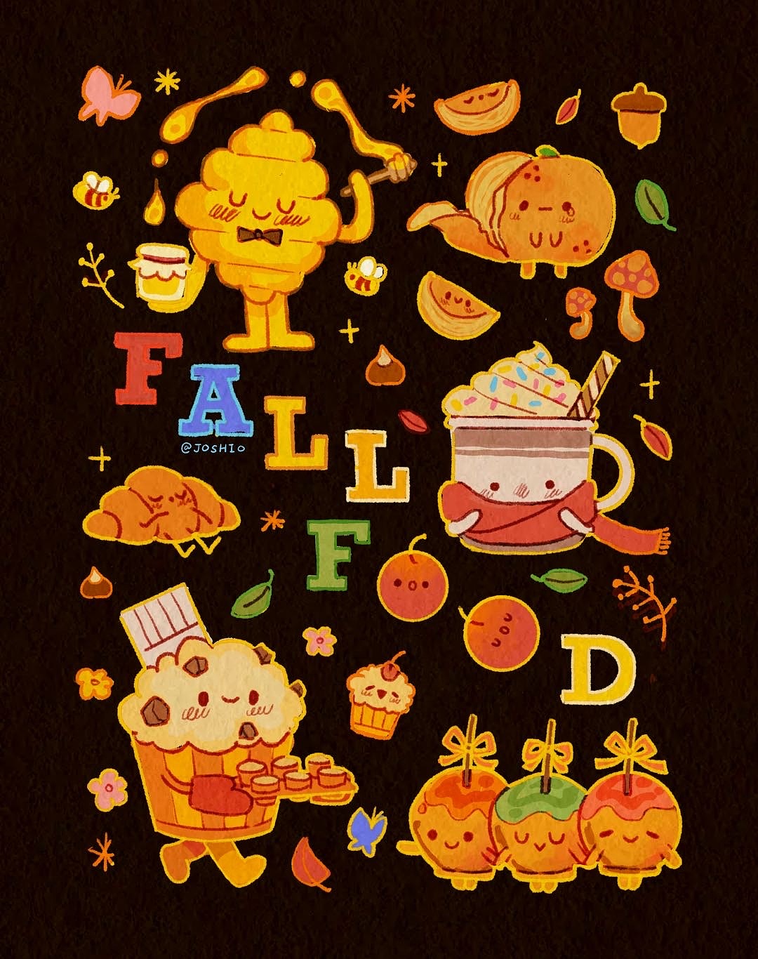 #视觉分享#秋日创意插画学员作品【2023年10月更新】