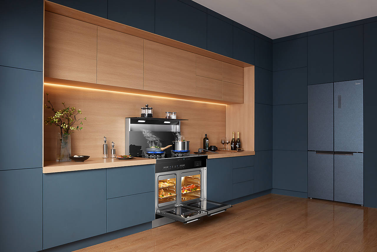 美的集成灶场景拍摄合集