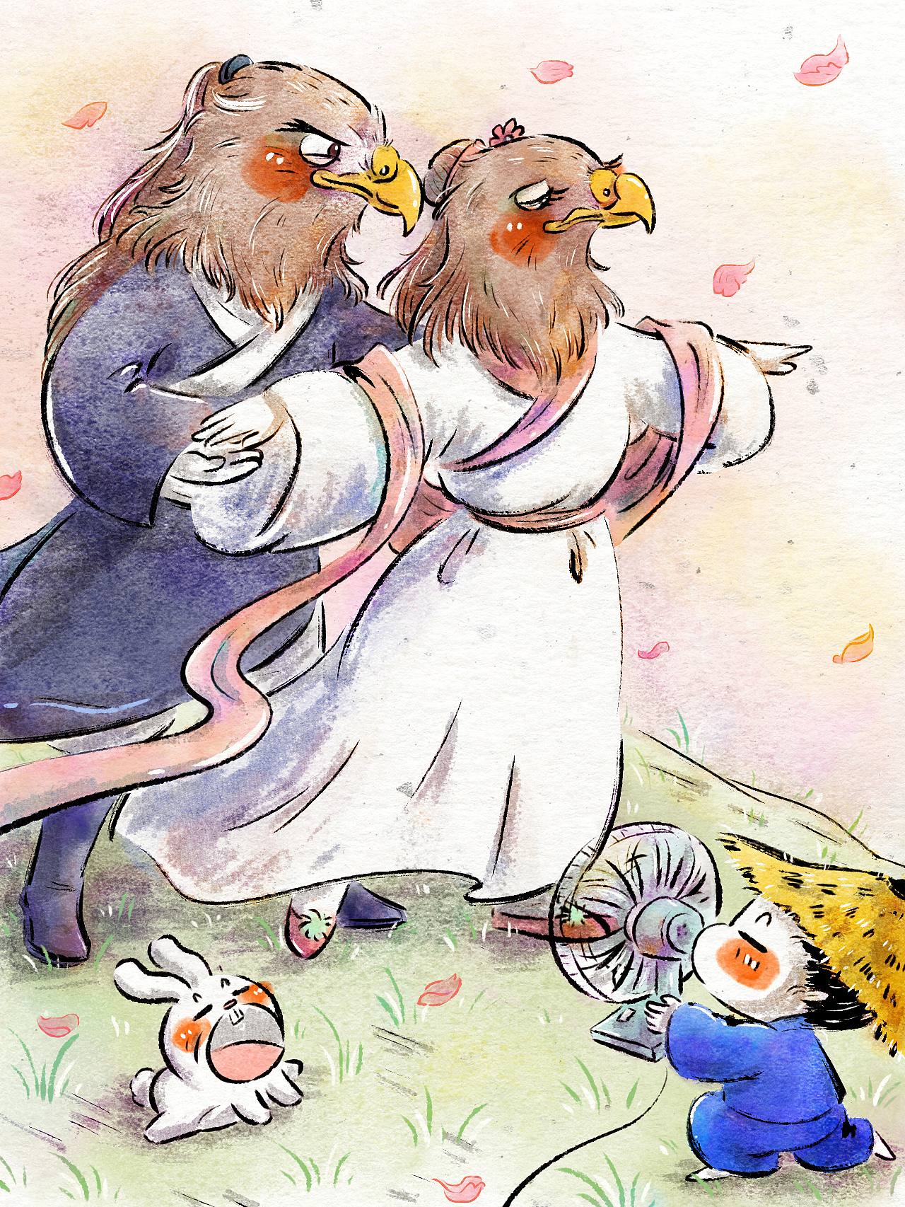 插画|打工人纪实——如何打造神雕侠侣的浪漫瞬间?