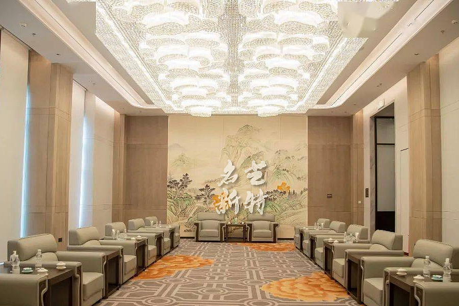 酒店宴会厅祥云水晶灯定制（图ZMzAwNTYwNzA4） - 酒店餐饮设计 - 站酷设计师明古灯饰定制图库原创素材 - 站酷ZCOOL