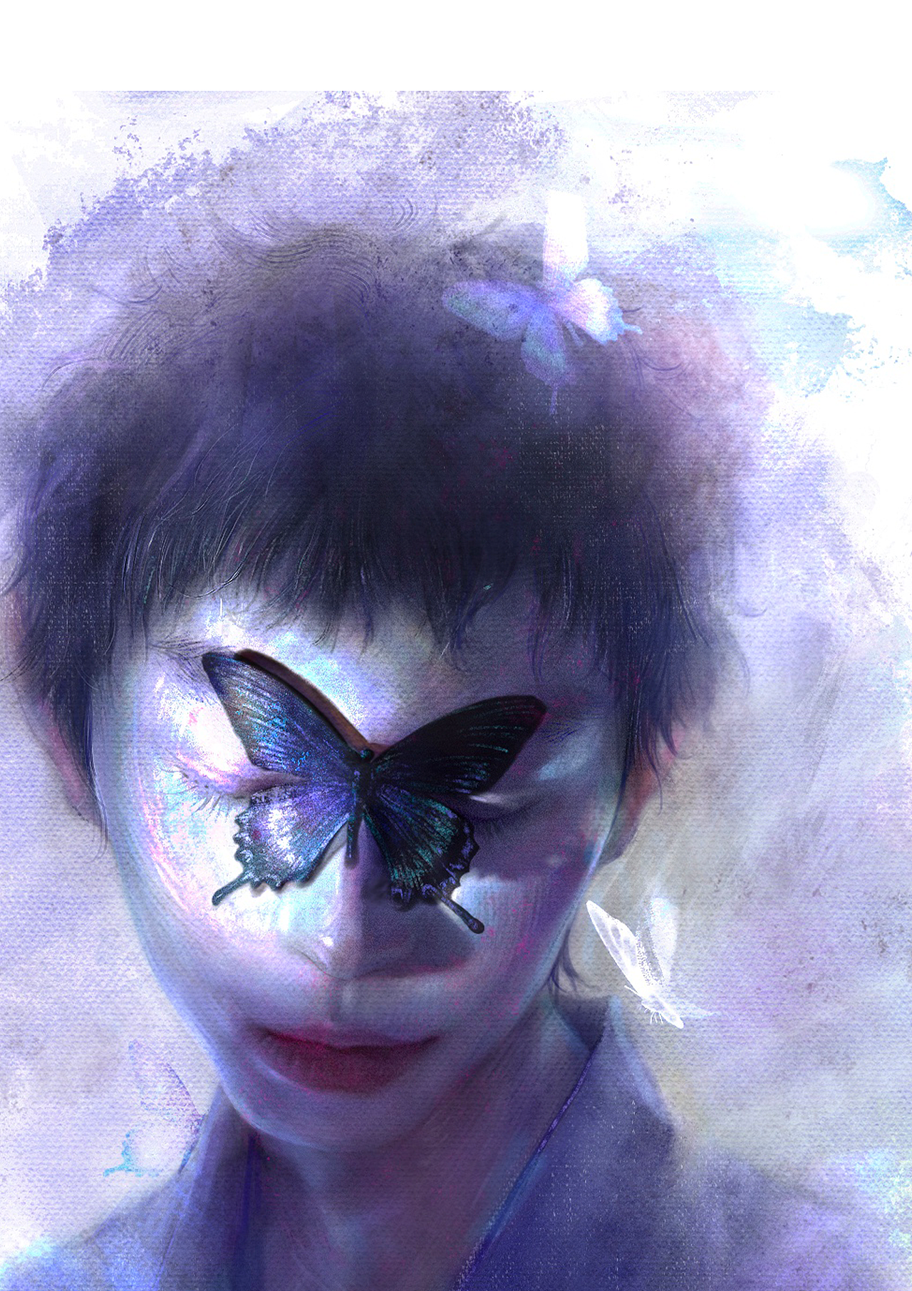 插畫習(xí)作- 《蝶》（圖ZMjk3MTc2NjYw） - 創(chuàng)作習(xí)作 - 站酷設(shè)計師飛魚刺身原創(chuàng)素材 - 站酷ZCOOL