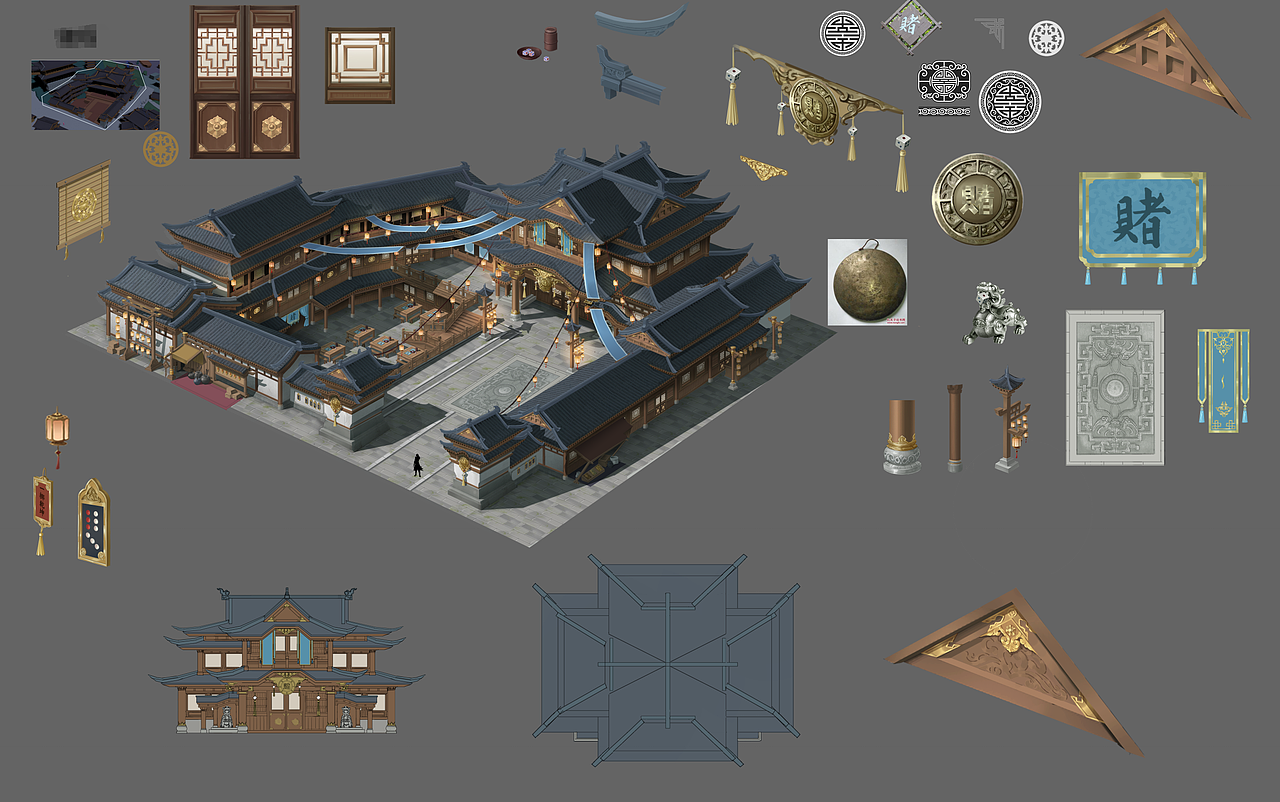 写实古风中国风场景原画设计