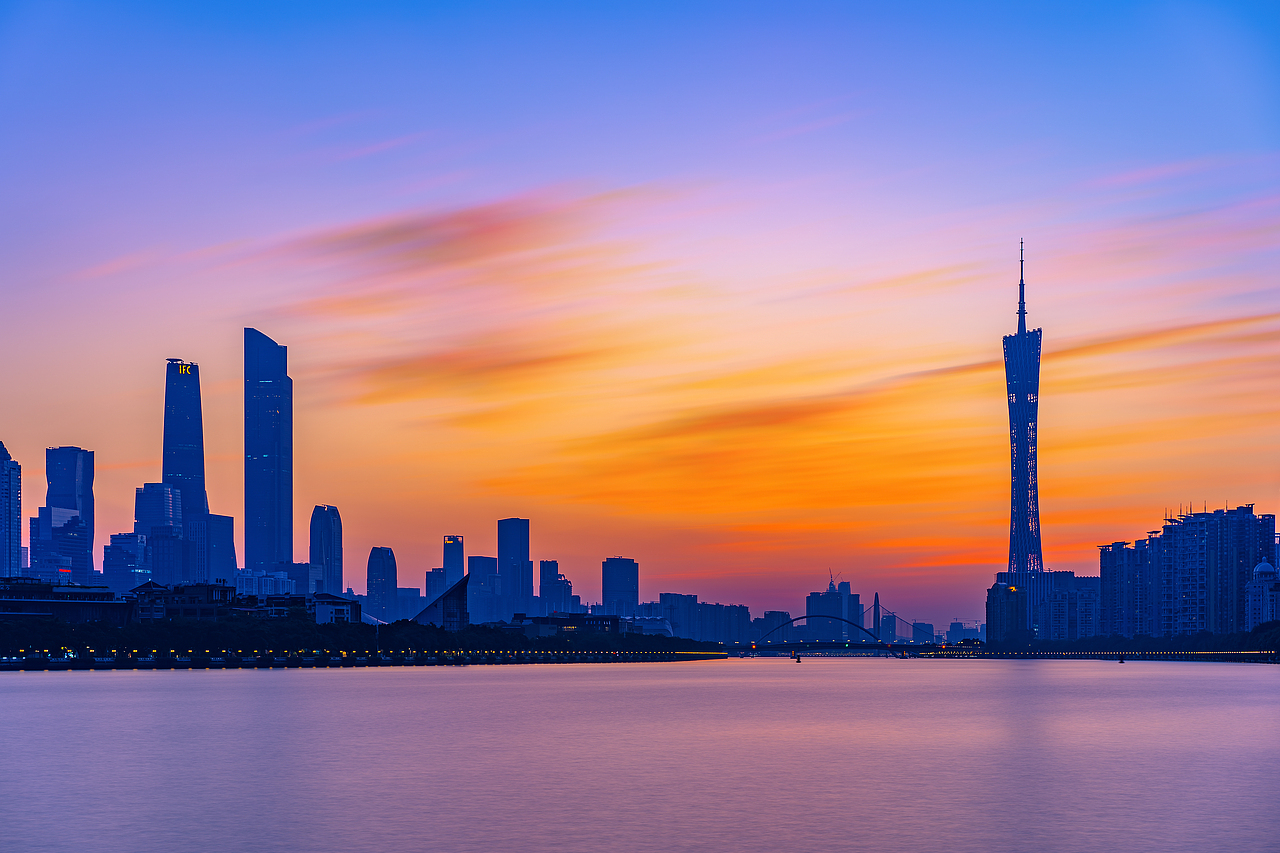 广州的日出、日落、夕阳、晚霞、云彩 【4k延时】