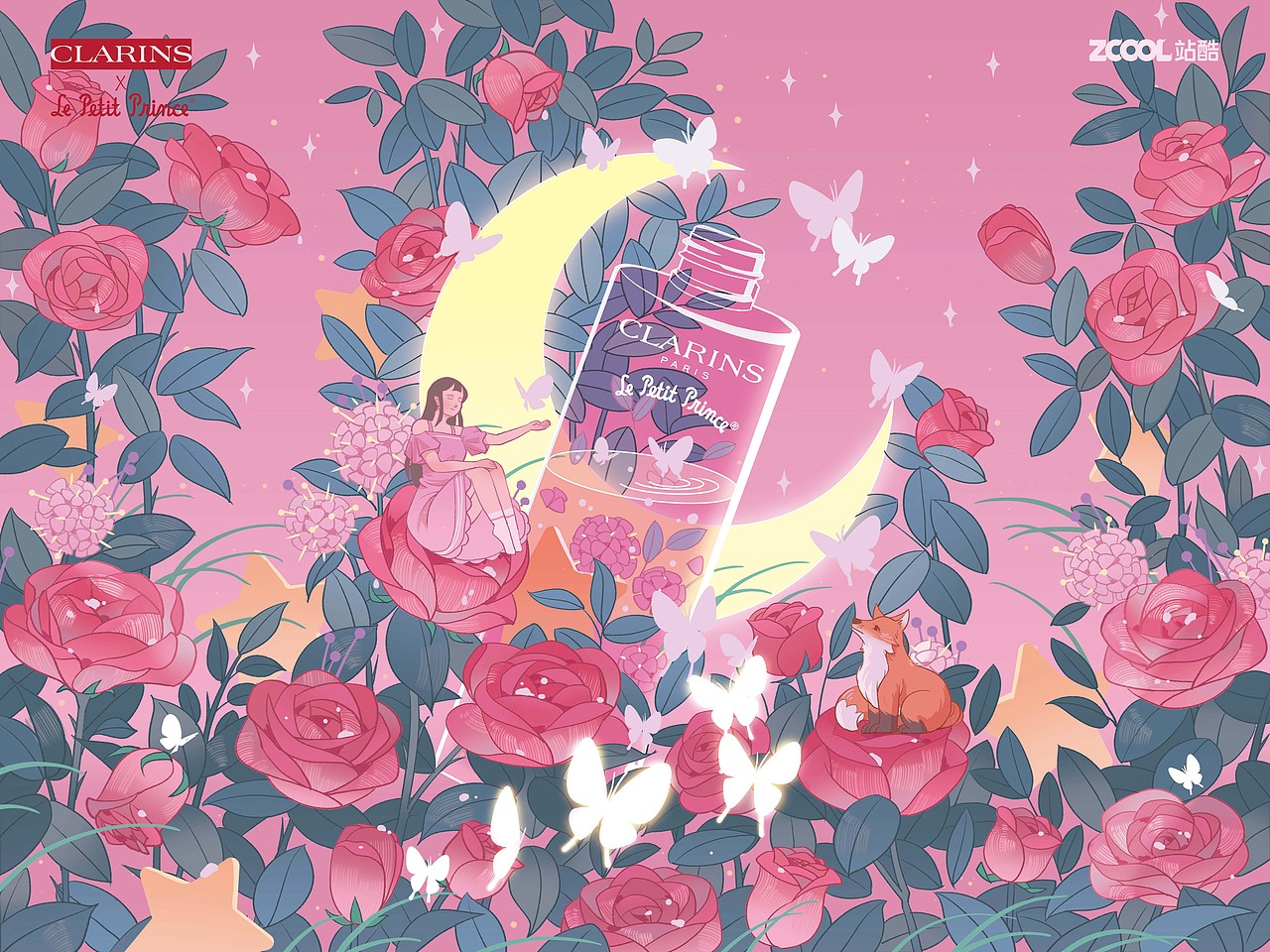 邂逅 #粉嫩多巴胺少女# 梦幻秘境（图ZMzQzODE2NDQ4） - 商业插画 - 站酷设计师鸿大原创素材 - 站酷ZCOOL