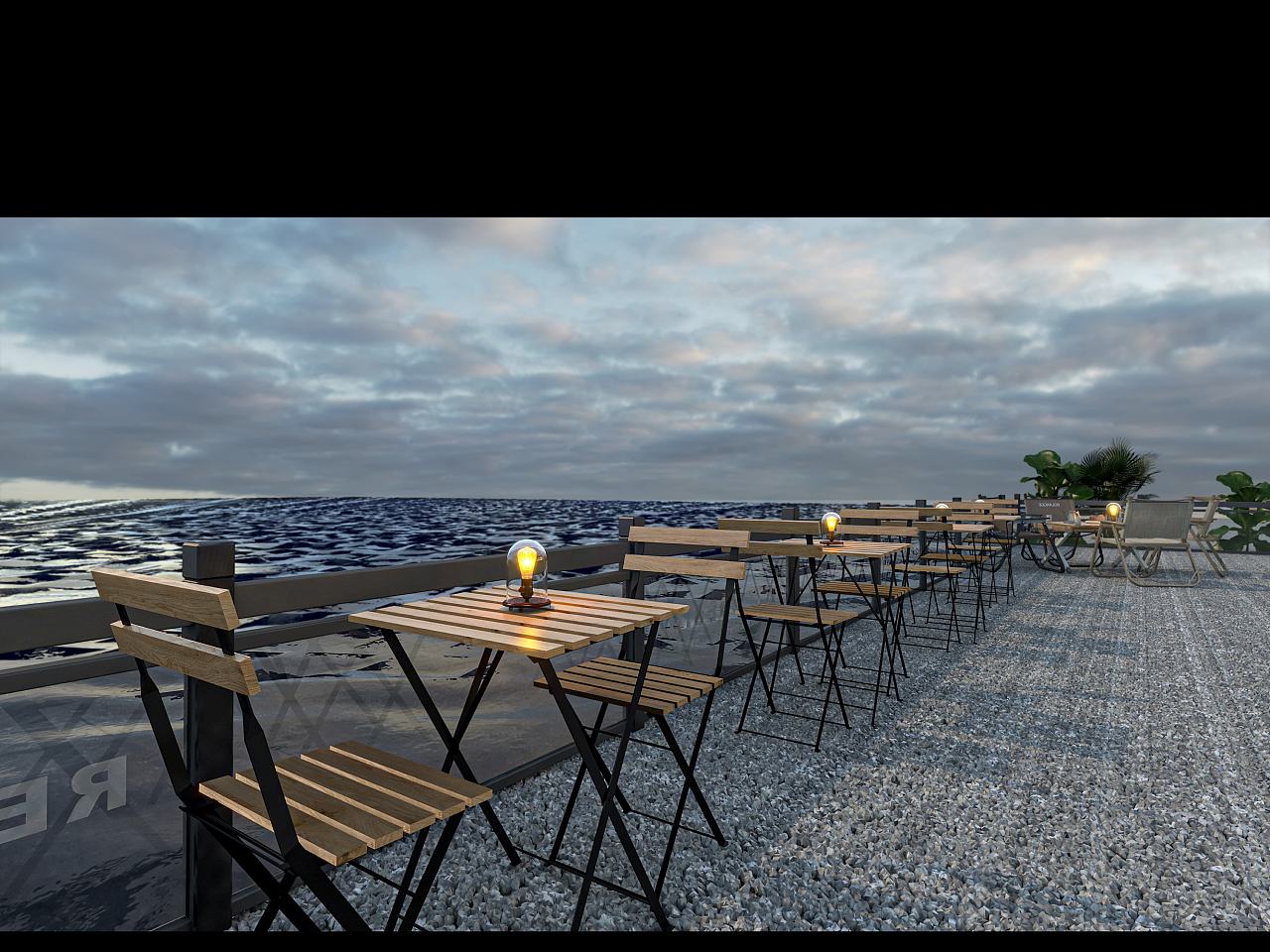 海边的营地咖啡店