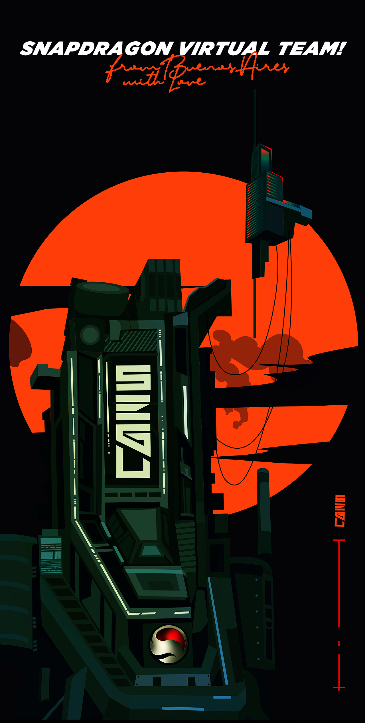 Snapdragon骁龙 · SEGU虚拟电竞团队商业插画