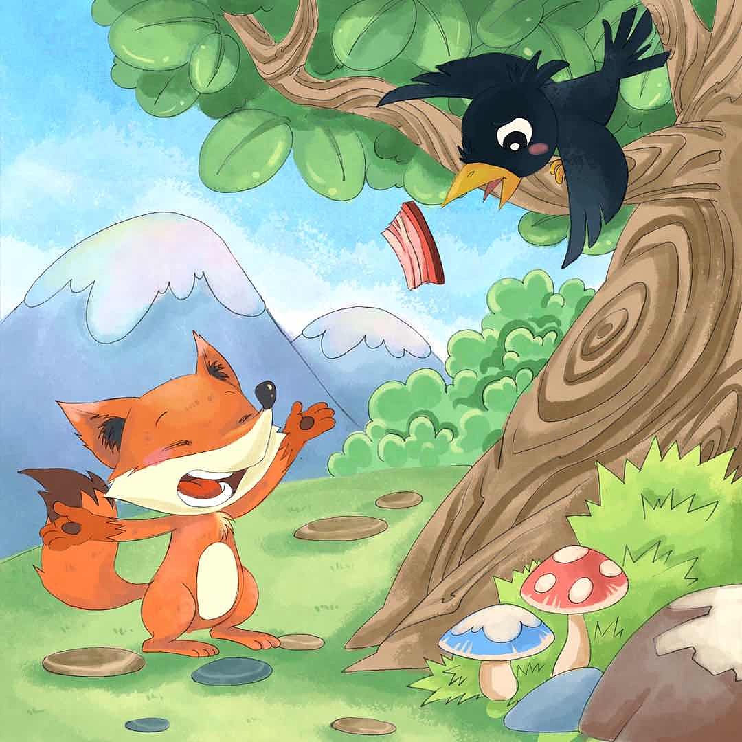 成语故事配图插画