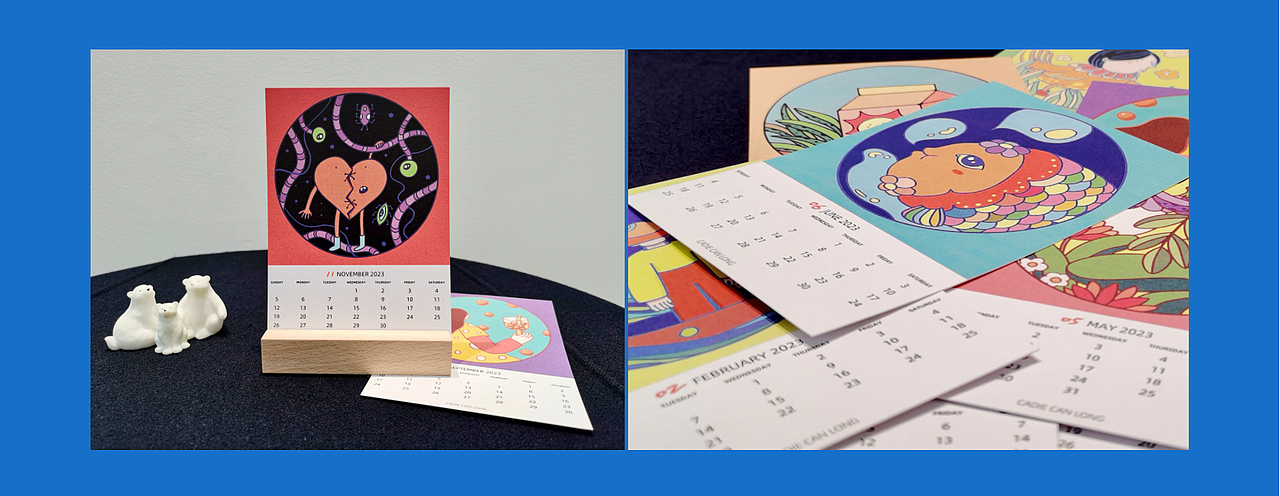 CADIE CAN LONG 2023插画台历