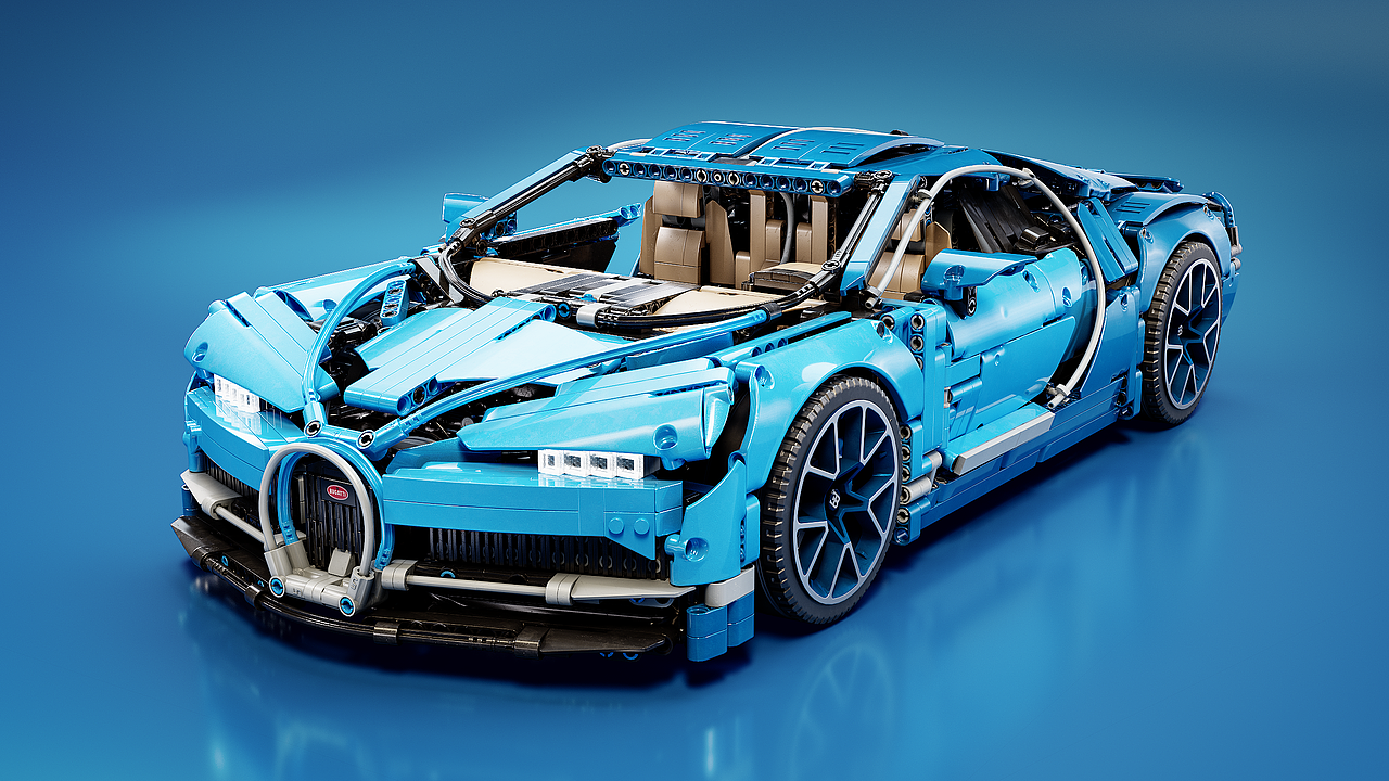 布加迪积木渲染