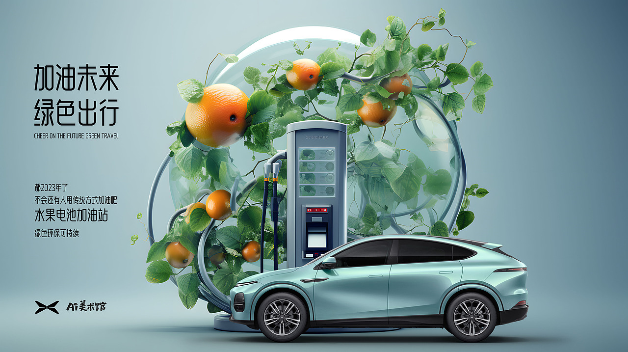 都2023年了，不会还有人用传统方式加油吧！（图ZMzQ5ODcxMjQ4） - AI作品 - 站酷设计师求己W原创素材 - 站酷ZCOOL