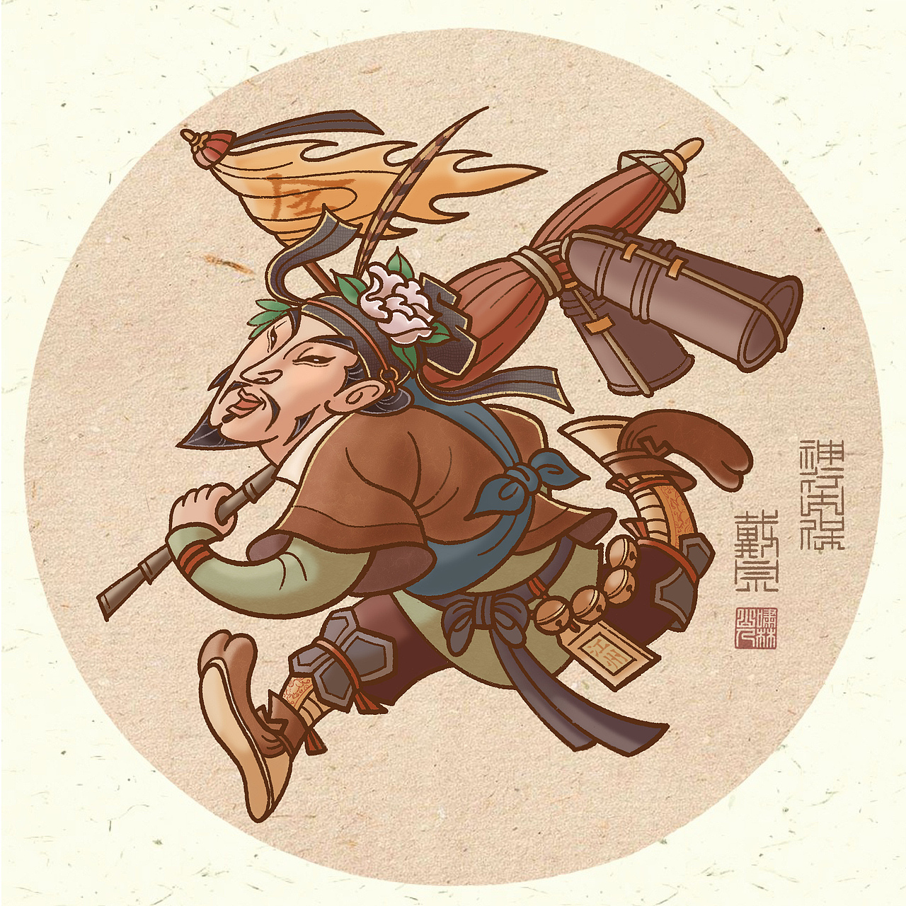 【水浒江湖绘卷】108将第一弹（图ZMjk5NDI0MjU2） - 创作习作 - 站酷设计师啸林山人原创素材 - 站酷ZCOOL