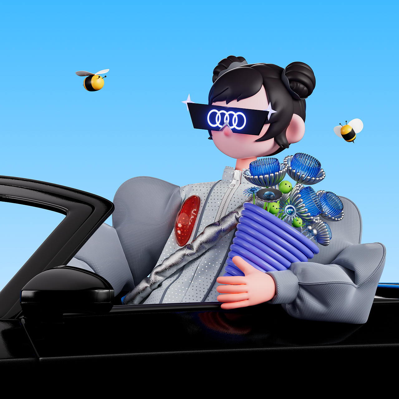 上汽奥迪 x Haodman NFT收藏（图ZMzMyMTg4NzEy） - 人物/生物 - 站酷设计师Haodman原创素材 - 站酷ZCOOL