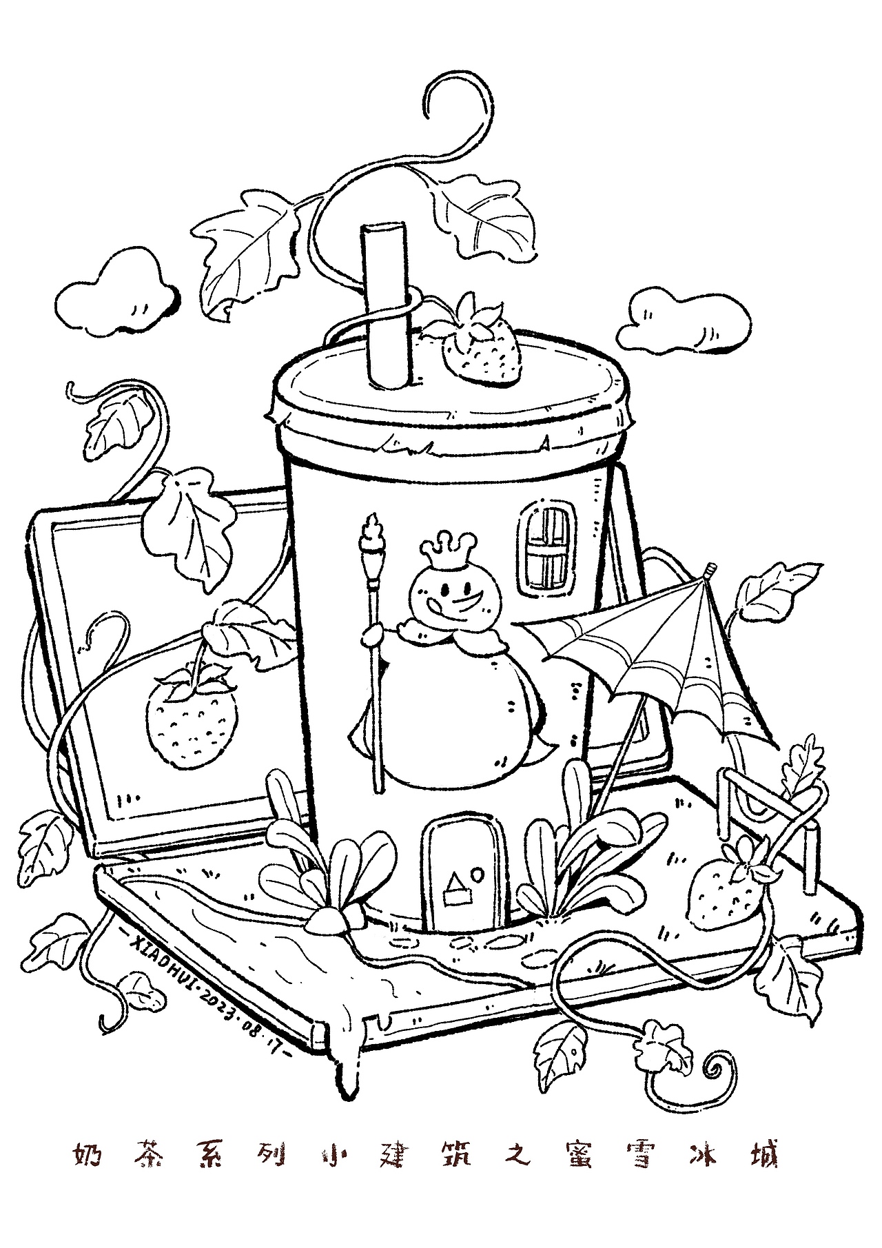 《雪王之家》（图ZMzQ5MDI5ODI4） - 商业插画 - 站酷设计师小慧七分甜原创素材 - 站酷ZCOOL