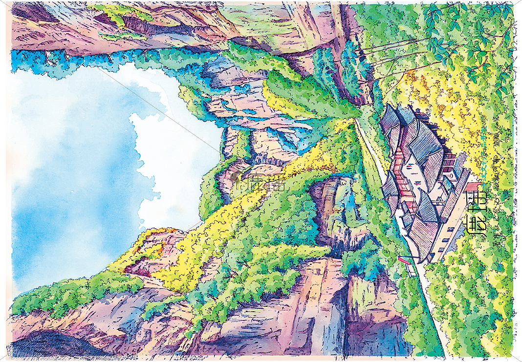重庆水彩//鹿瑶笔下的山城重庆（图ZMzAwMDQxNDY0） - 商业插画 - 站酷设计师鹿瑶文创原创素材 - 站酷ZCOOL