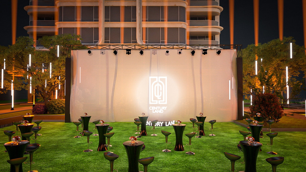 最近光污染项目有点多,一个落标的楼盘开放日活动