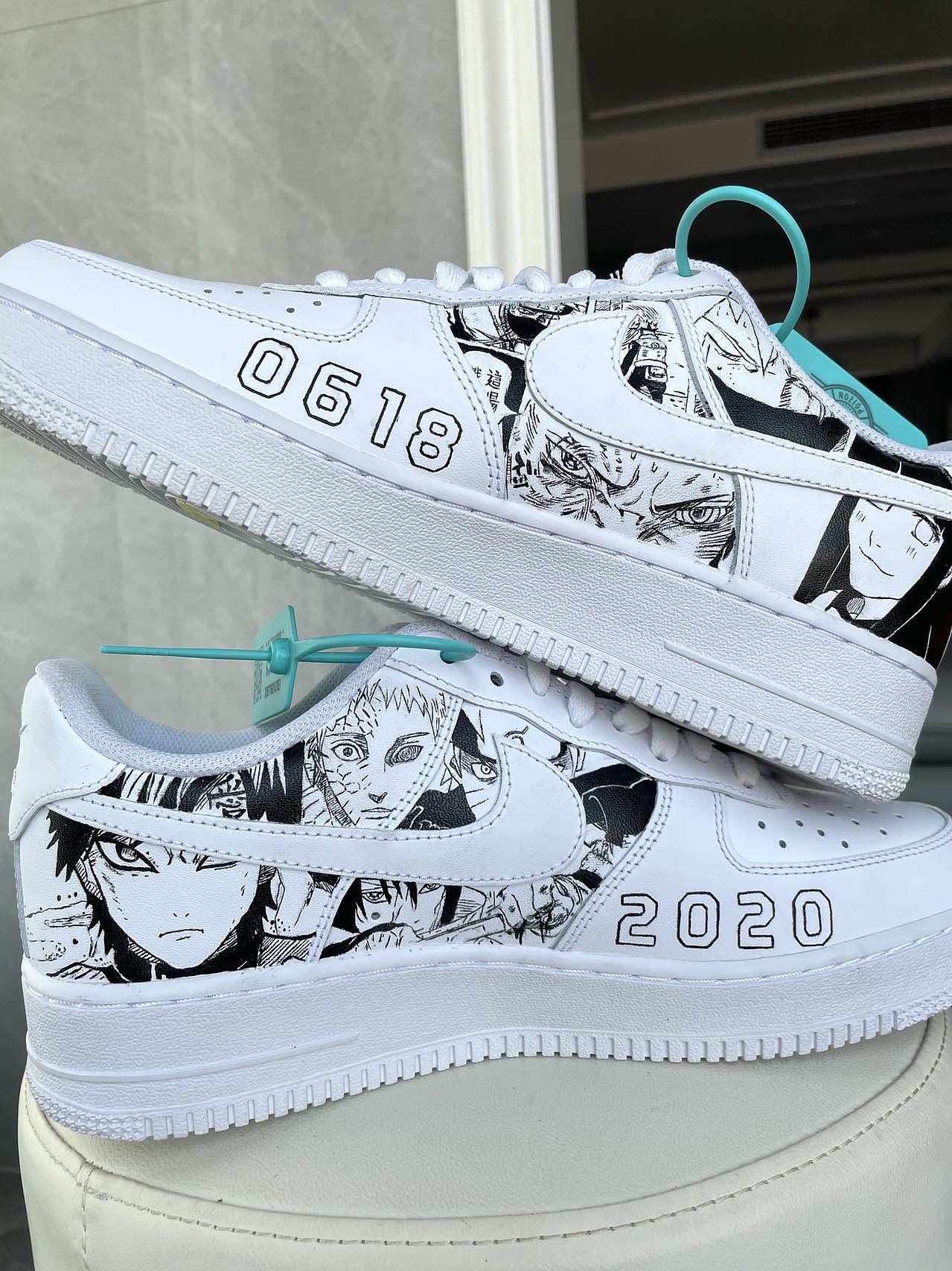 火影忍者 x 手绘鞋 | 火影忍者漫改空军一号