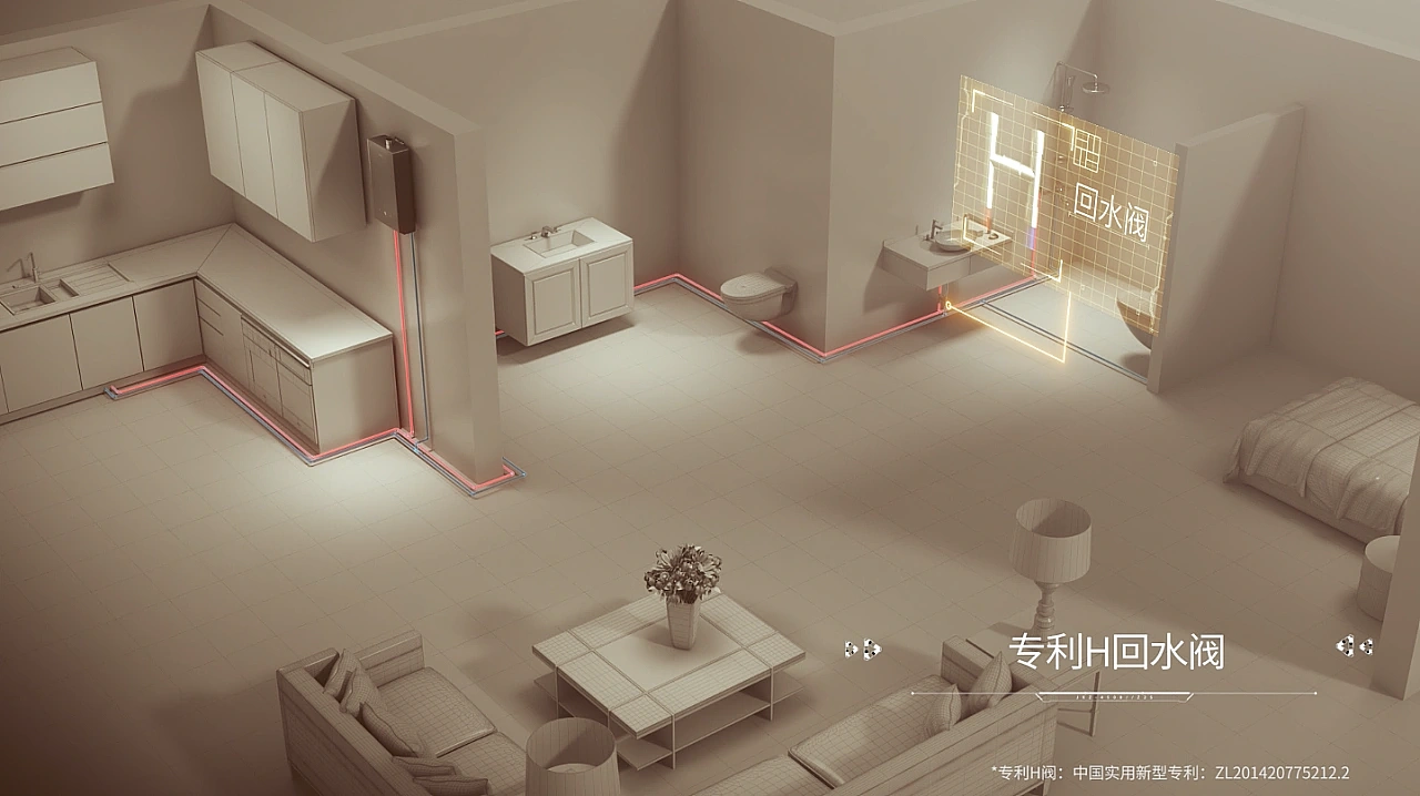 COLMO燃气热水器CG动画（图ZMzQ5NDE3NTY0） - 动画/影视 - 站酷设计师长弓CG动画原创素材 - 站酷ZCOOL