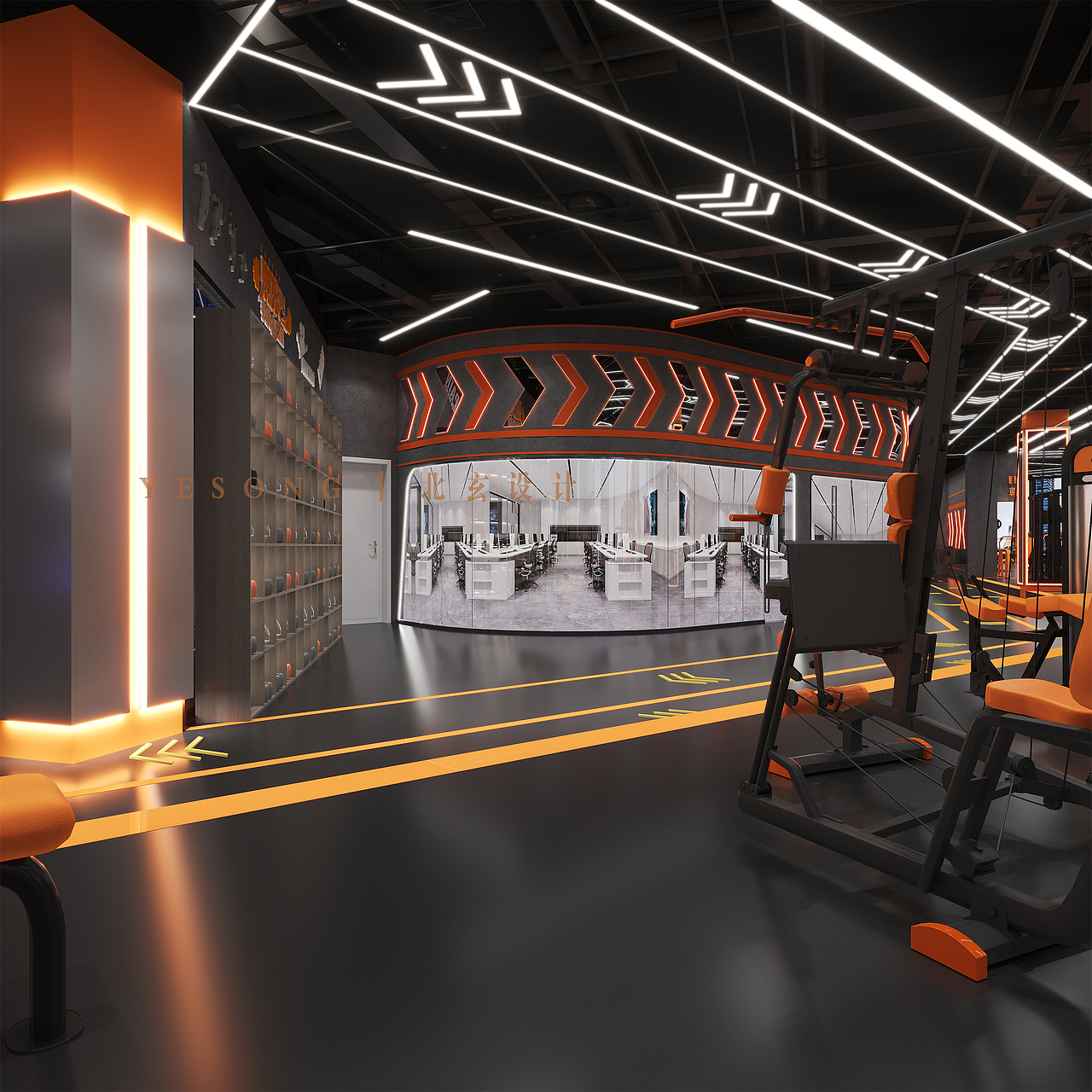 健身房设计案例丨每天锻炼，强身健体
