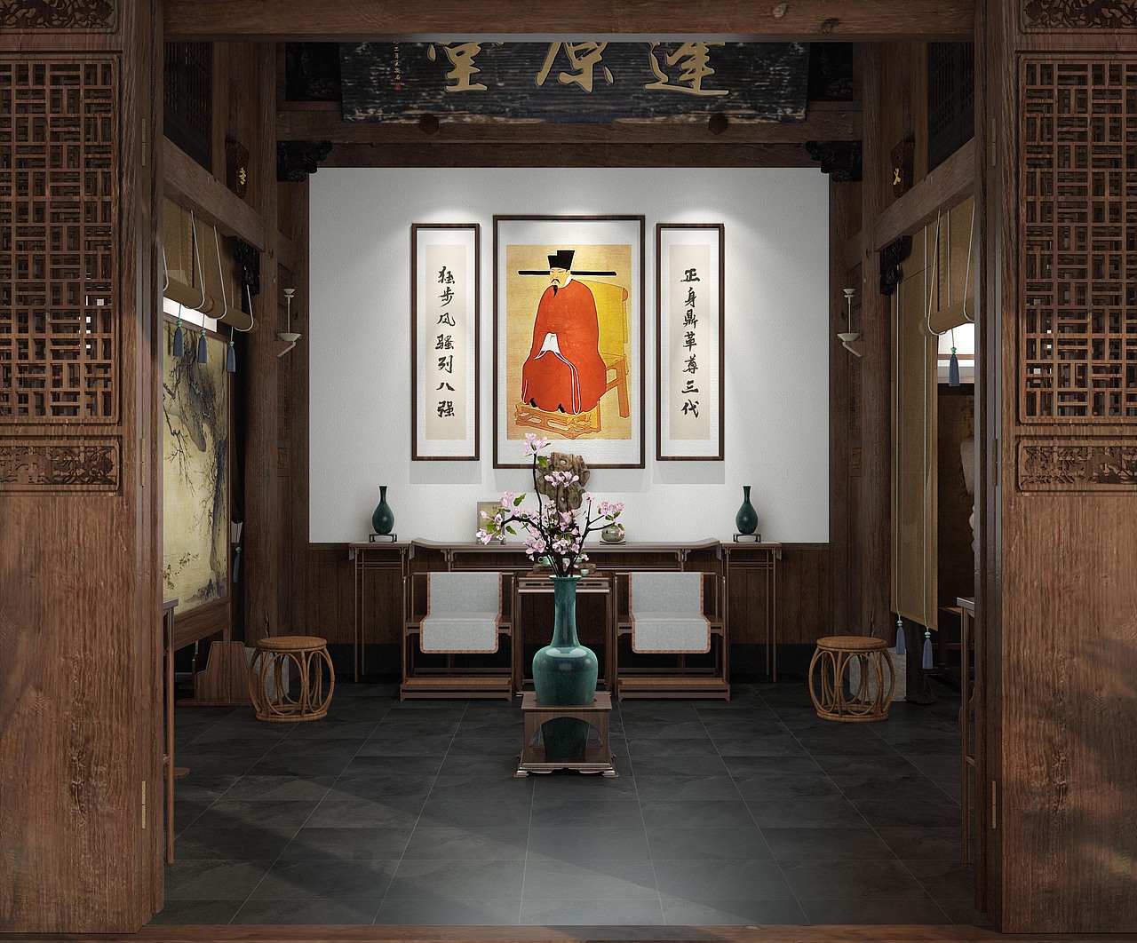 《王安石书堂》、《叶真人馆》文化空间还原及展示设计(图ZMzMwMzA1OTQw) - 其他空间 - 站酷设计师舜与设计原创素材 - 站酷ZCOOL