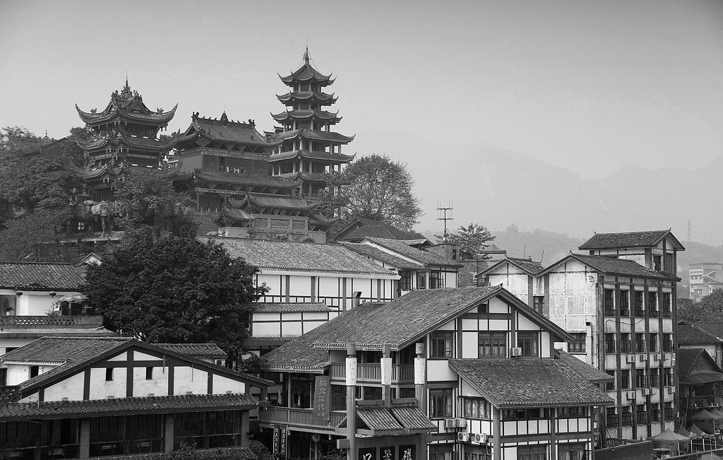 磁器口插畫（圖ZMzM1NjE1OTI0） - 商業(yè)插畫 - 站酷設(shè)計師凌凌淩原創(chuàng)素材 - 站酷ZCOOL