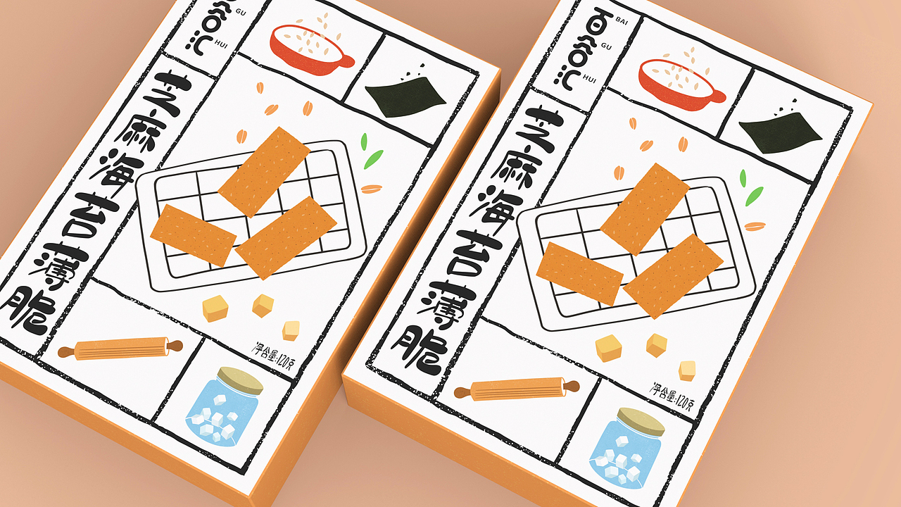 百谷汇 | 饼干包装设计 | 原创 插画（图ZMzM4NTMyMDUy） - 包装 - 站酷设计师FORMER1988原创素材 - 站酷ZCOOL