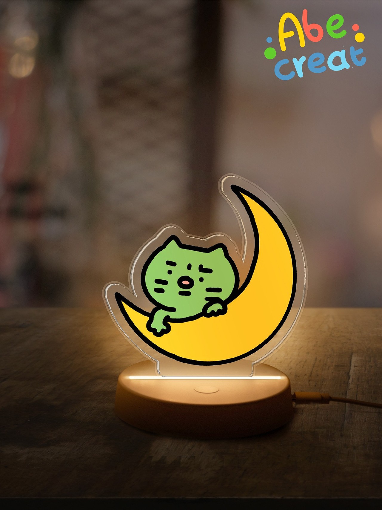 焦绿猫伴睡小夜灯