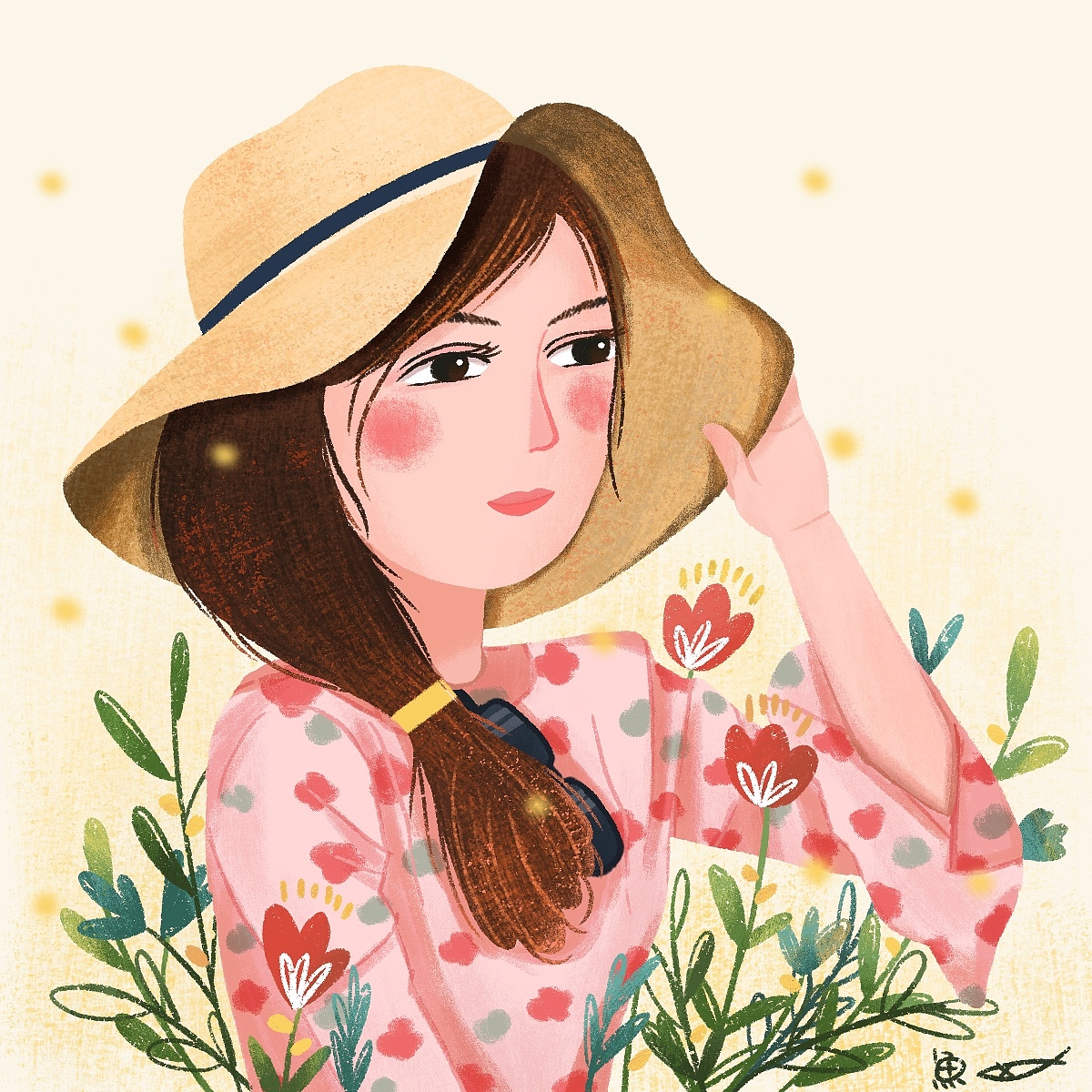 头像定制（图ZMzU1NjI4Nzcy） - 商业插画 - 站酷设计师咸魚落雁原创素材 - 站酷ZCOOL