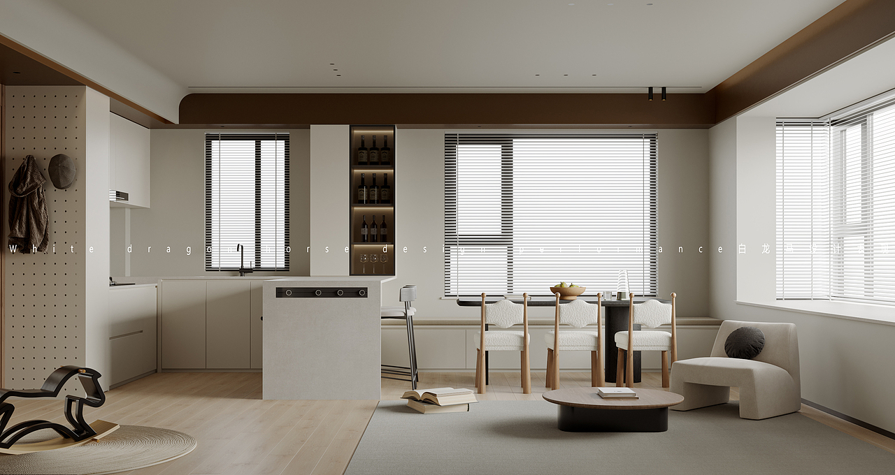 现代客餐厅-白龙马效果图（图ZMzM5OTU3NTc2） - 家装设计 - 站酷设计师白龙马效果图敏敏原创素材 - 站酷ZCOOL