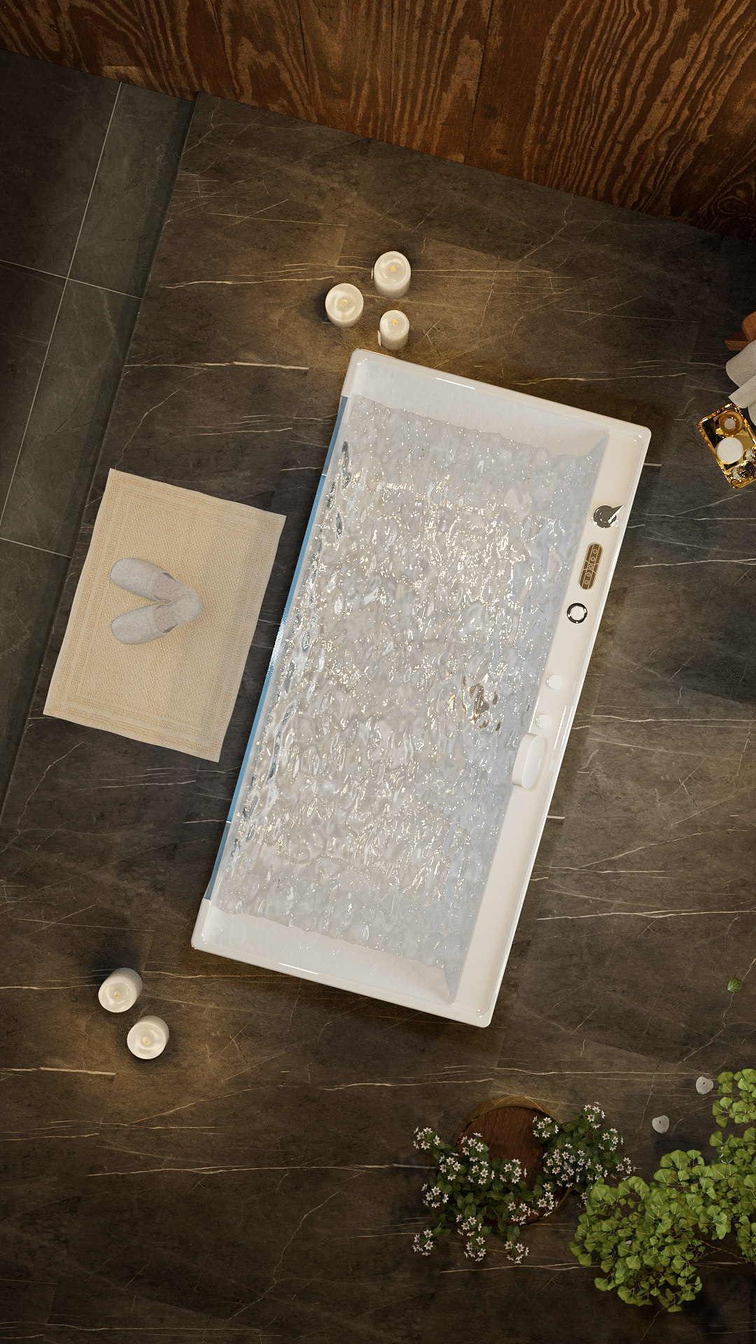 浪鲸卫浴 | 多功能浴缸三维动画