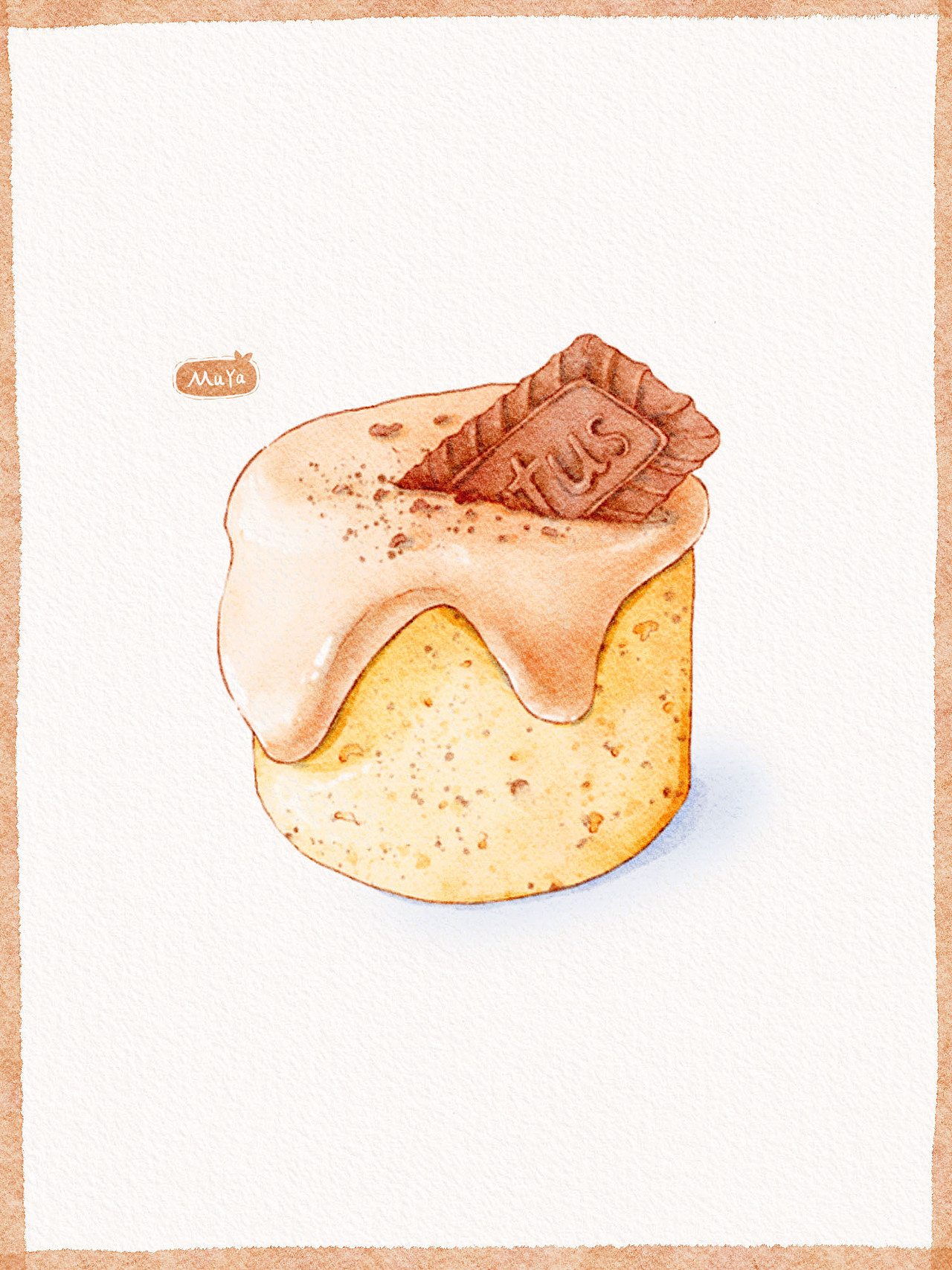 水彩甜品插画练习