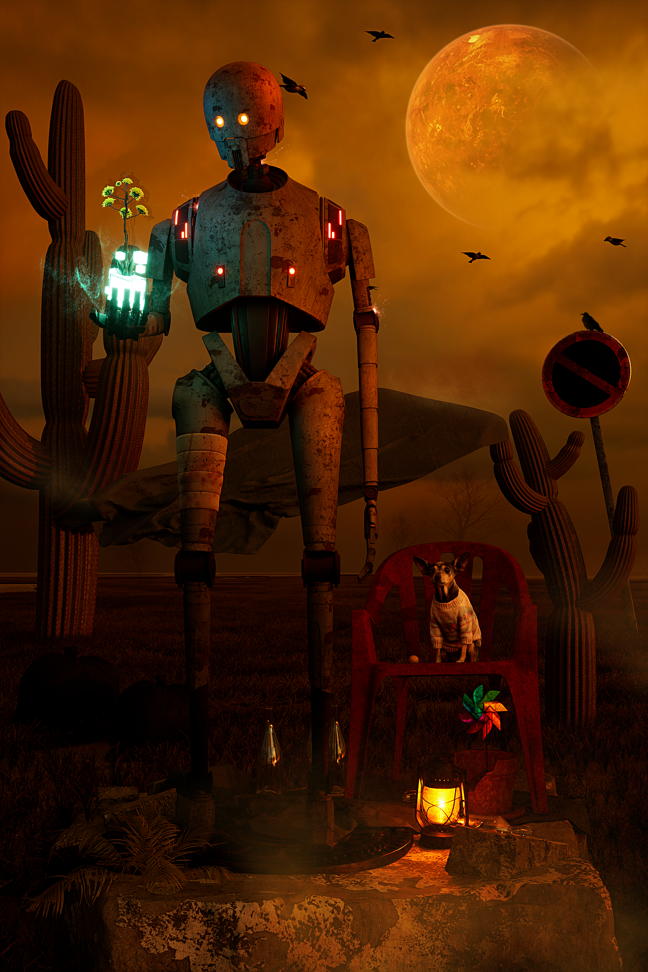 机器人与狗 “Love Death & Robots”场景练习（图ZMzEzMTY0MDky） - 场景 - 站酷设计师以津真天原创素材 - 站酷ZCOOL