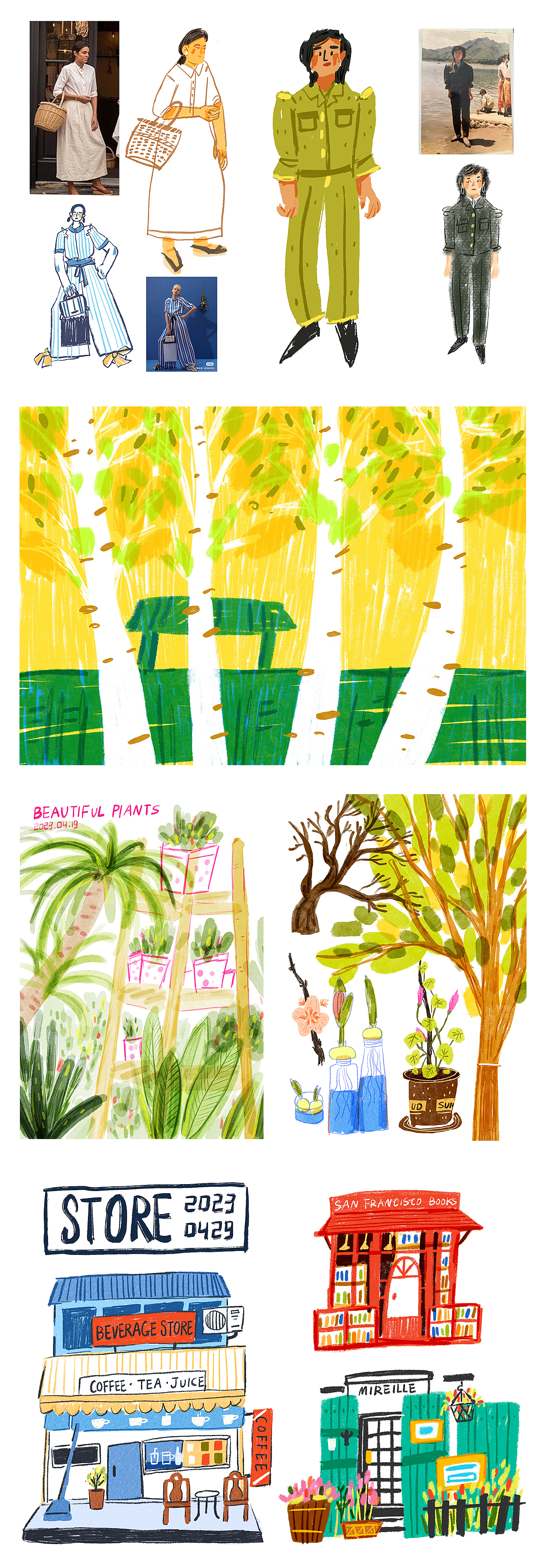 《4月速寫合集》（圖ZMzM5MDI3NDg0） - 創(chuàng)作習(xí)作 - 站酷設(shè)計(jì)師大寶Dbao原創(chuàng)素材 - 站酷ZCOOL