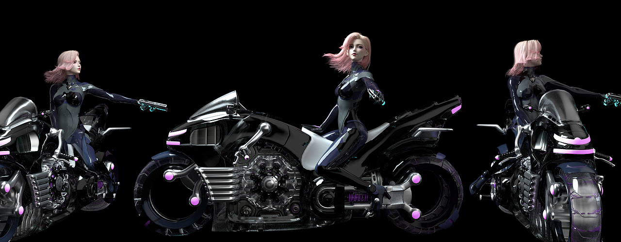 C4d三维场景静帧——赛博朋克风格商业插画（图ZMzA4ODI4MDUy） - 人物/生物 - 站酷设计师DAVE_Studio原创素材 - 站酷ZCOOL