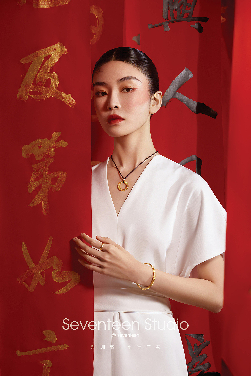 "周大生"非凡国潮--新中式黄金珠宝首饰摄影_深圳市十七号广告-站酷