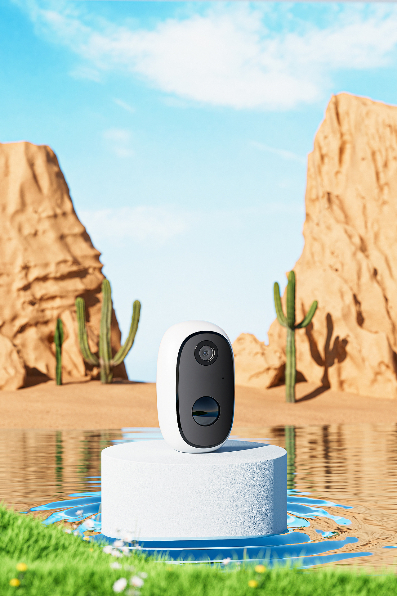 产品渲染丨智能家居安防监控