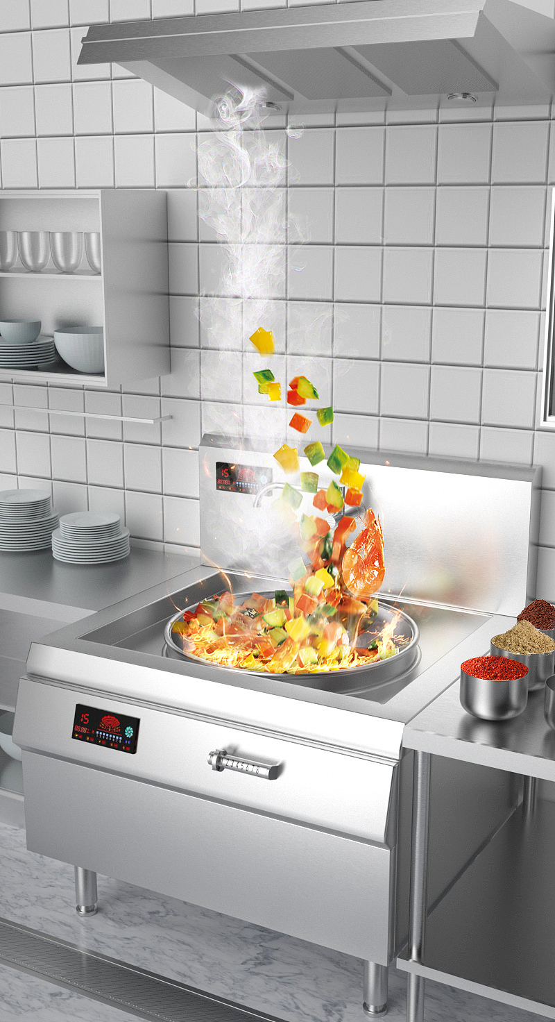 商用厨具设备渲染图