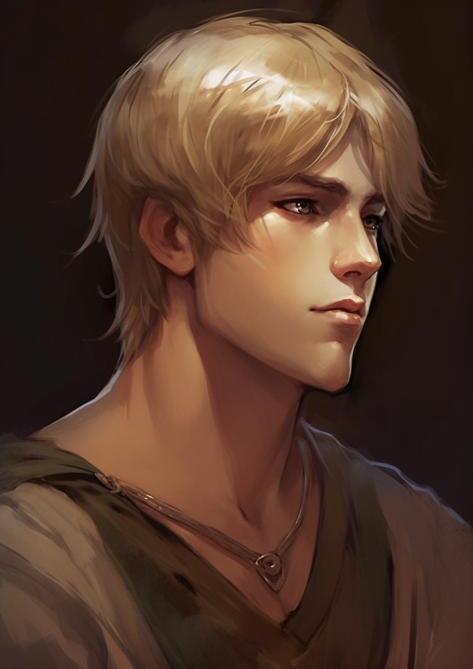 动漫帅哥 欧风 肌肉男 AI+板绘创作 请勿商用