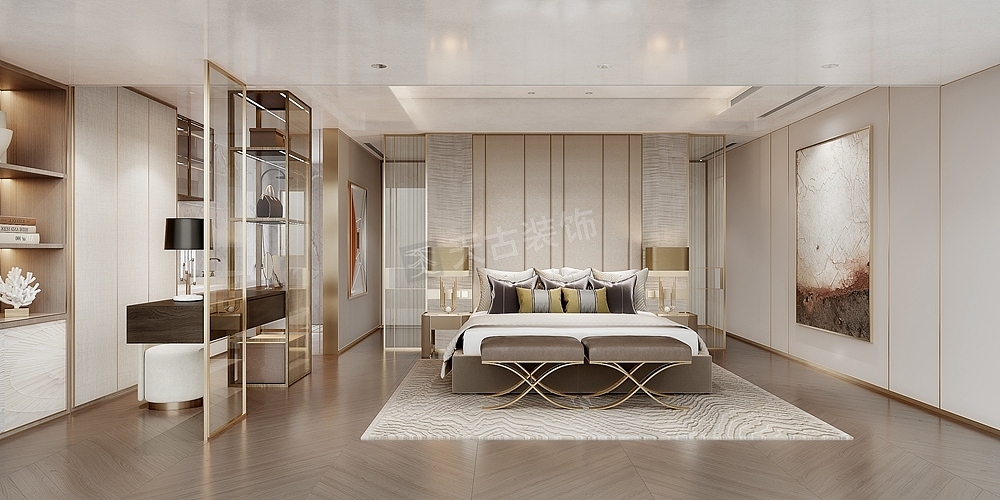 龙湖舜山府145平米大平层装修,轻奢风格设计