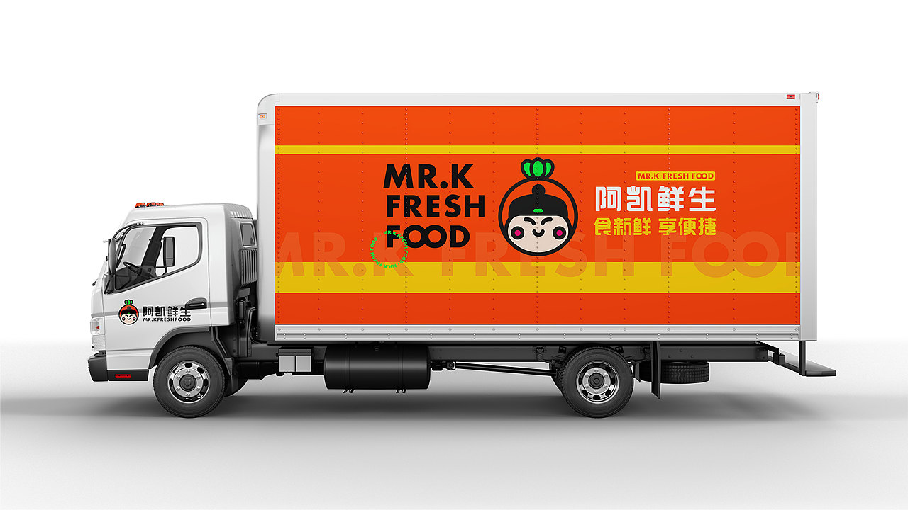 阿凯鲜生MR.KFRESHFOOD-鲜生超市品牌（图ZMzExODY4NTQ0） - 品牌 - 站酷设计师李子安annn原创素材 - 站酷ZCOOL
