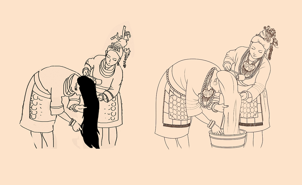 如鱼I侗娘古法手作洗头皂包装设计