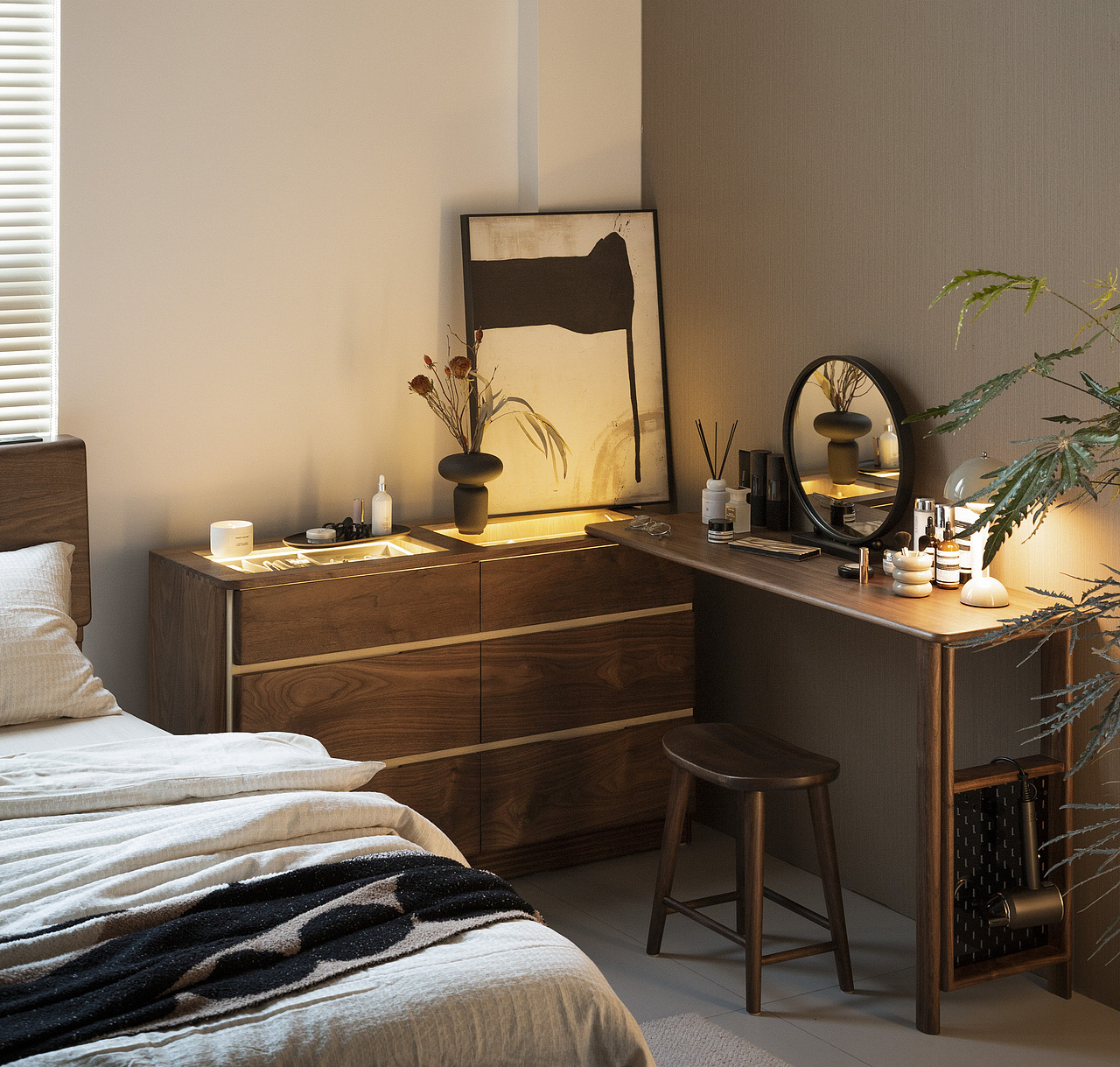 家具摄影-Urban season城市季节书桌产品 | 黑胡桃家具