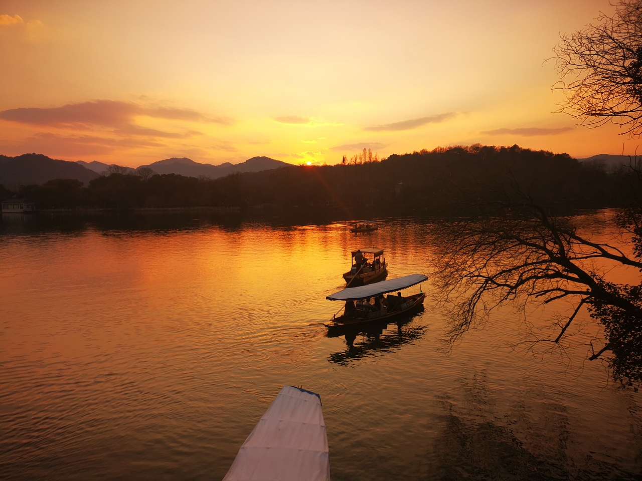 西湖-夕阳