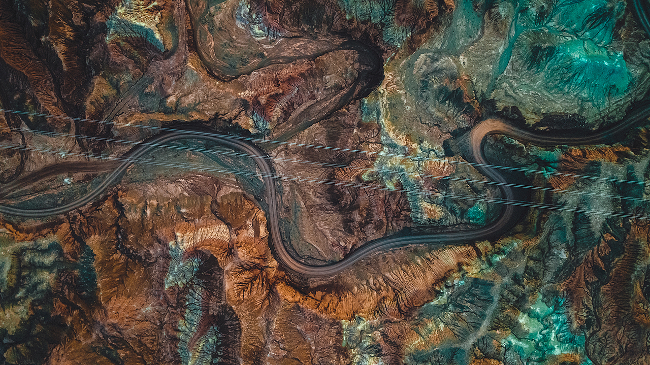 地球绝无仅有的山脉-张掖丹霞地貌