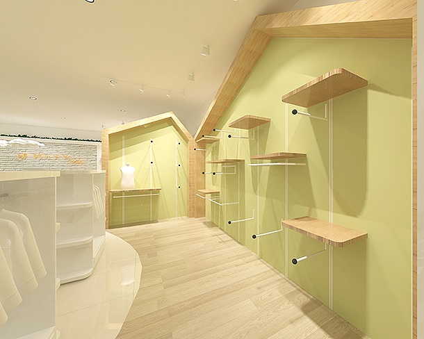 银川童装店装修设计效果图|银川装修公司