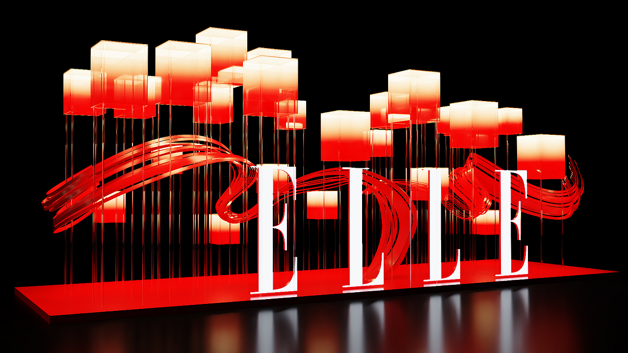 ELLE美陈（图ZMzQzNDM1MTIw） - 展陈设计 - 站酷设计师_微笑_原创素材 - 站酷ZCOOL