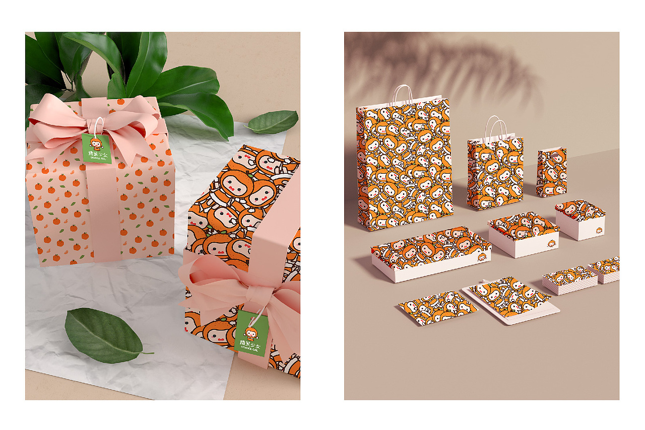 甜甜的橘果少女——甜橘果果（图ZMzA1ODM1MzAw） - IP形象 - 站酷设计师墨梓离原创素材 - 站酷ZCOOL